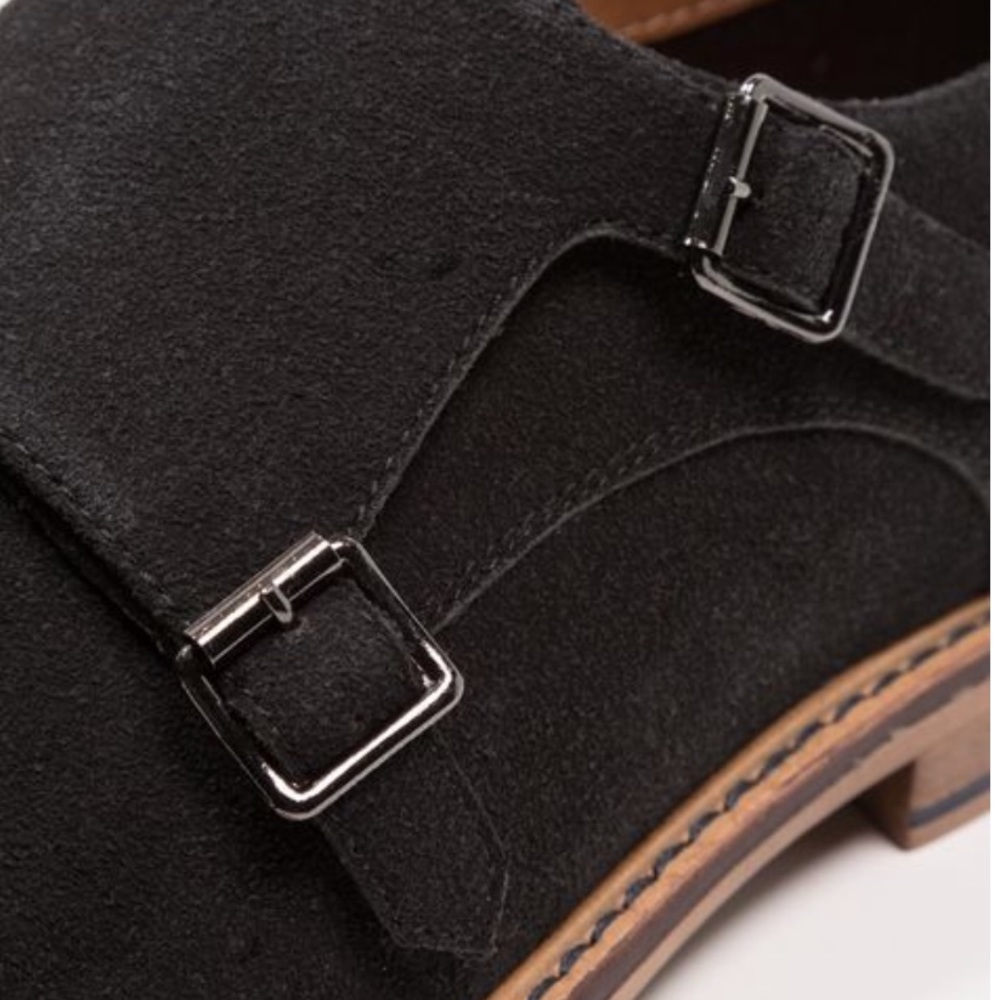 Men’s Dapper Double Monk Strap Oxfords - Picture 5 of 6